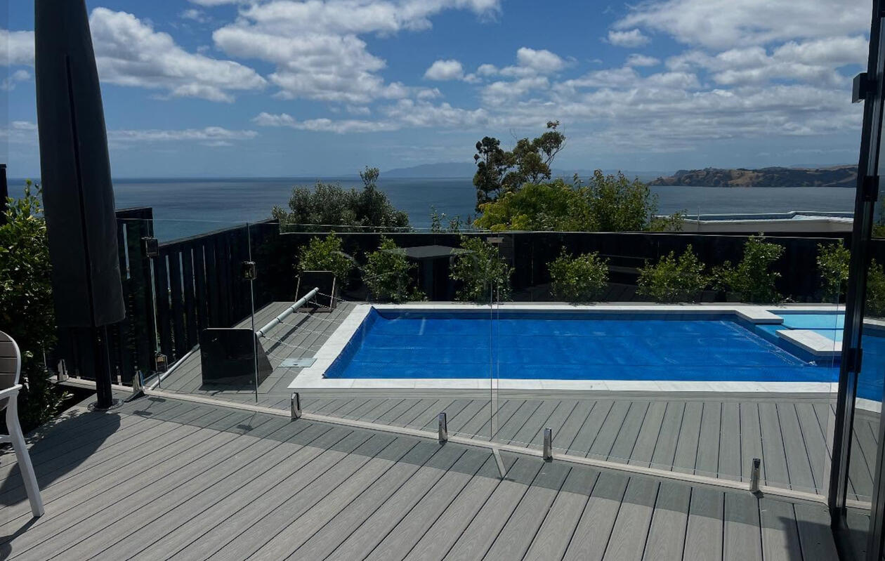 Pool side fence