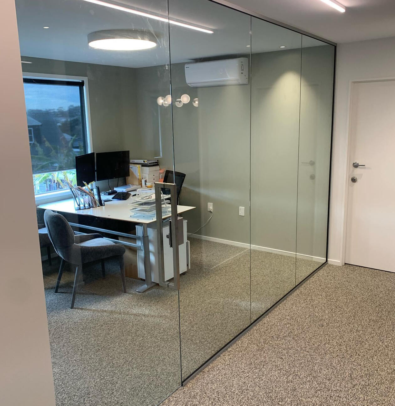 Office front wall